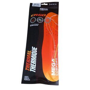 Mega Comfort Ergo THERMAL Insoles Cushion Anti Fatigue Women's XS 5 - 7 NEW